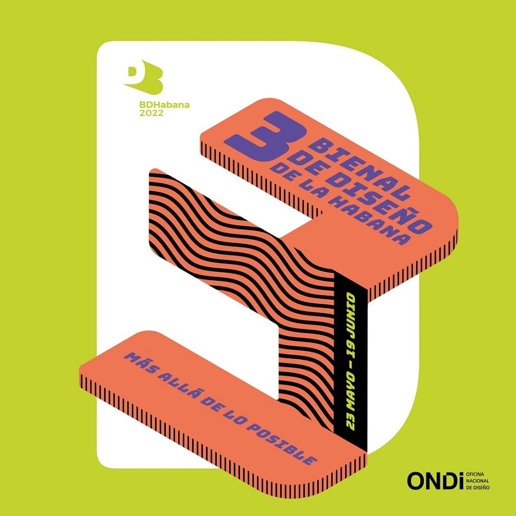 Cartel de la Bienal de Diseño de La Habana 2022