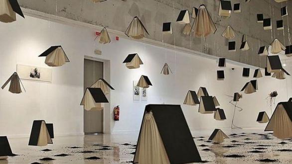 obra expuesta en el CAC Málaga como parte de la muestra Pax Natura 