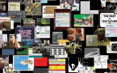 Collage de capturas de obras de net art creadas para la plataforma artport del Whitney Museum