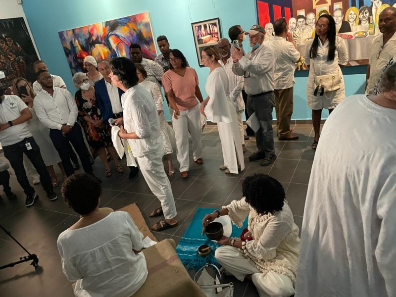 Vista de la muestra "La última cena"