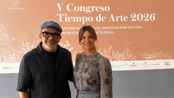 Manuela Velasco y Jesús Sánchez en el Congreso Tiempo de Arte 2026