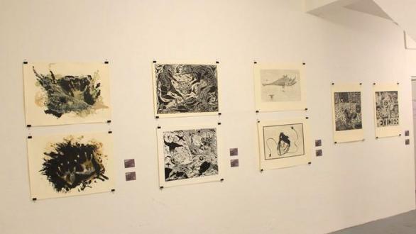 Vista de la exposición en Checoslovaquia