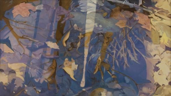 White Streak, Oil on linen, 40" x 60", 1984 