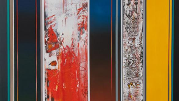 Stephan Kaluza transit 132, 2017, öl auf Leinwand, 180 X 180 cm