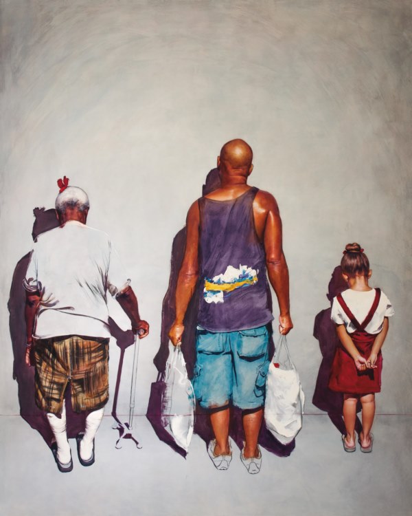 Punitiva no. 2, Alejandro Gómez Cangas, óleo sobre lienzo, 250 cm x 200 cm, 2019.