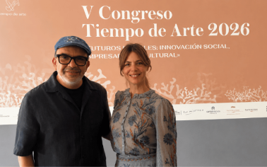 Manuela Velasco y Jesús Sánchez en el Congreso Tiempo de Arte 2026