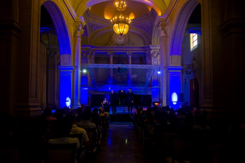 Instantes del concierto en el Oratorio San Felipe Neri, como parte del Festival Habana Clásica 2023.