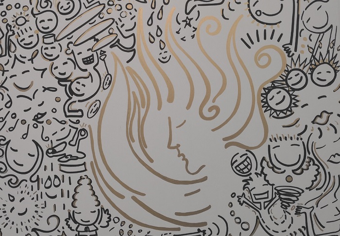 Detalle de la obra de la muralista mexicana Bibiana Domit. USC Miami.jpg