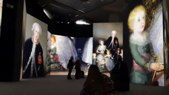 vista de la muestra inmersiva #INGOYA en Granada