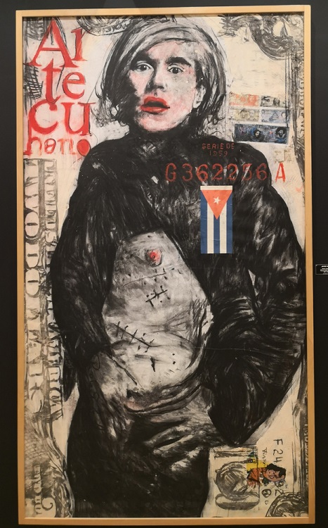 “Warhol saliendo del hotel hermanos Ameijeiras”, de Javier Guerra