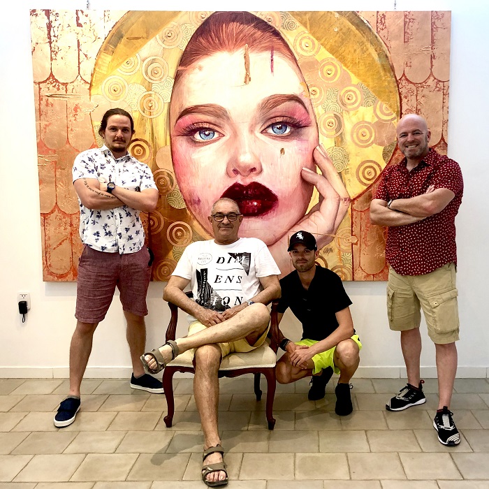 José and Nuno Sacramento with the Cubans Andy Llanes and Roldán Lauzán