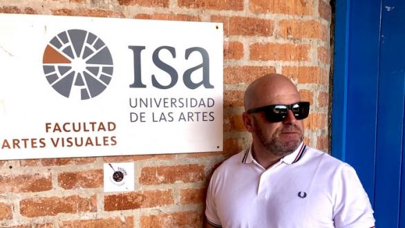 Nuno Sacramento visita el ISA durante la XIII Bienal de La Habana 