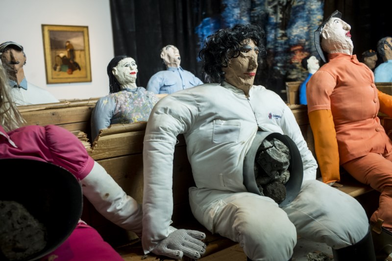 Oscar Murillo, Turner Prize 2019, Installation view, Turner Contemporary, Margate. Photograph © David Levene. Courtesy the artist and Turner Contemporary.
