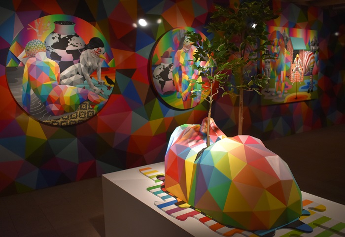 The rainbow Mountains ", by Okuda San Miguel