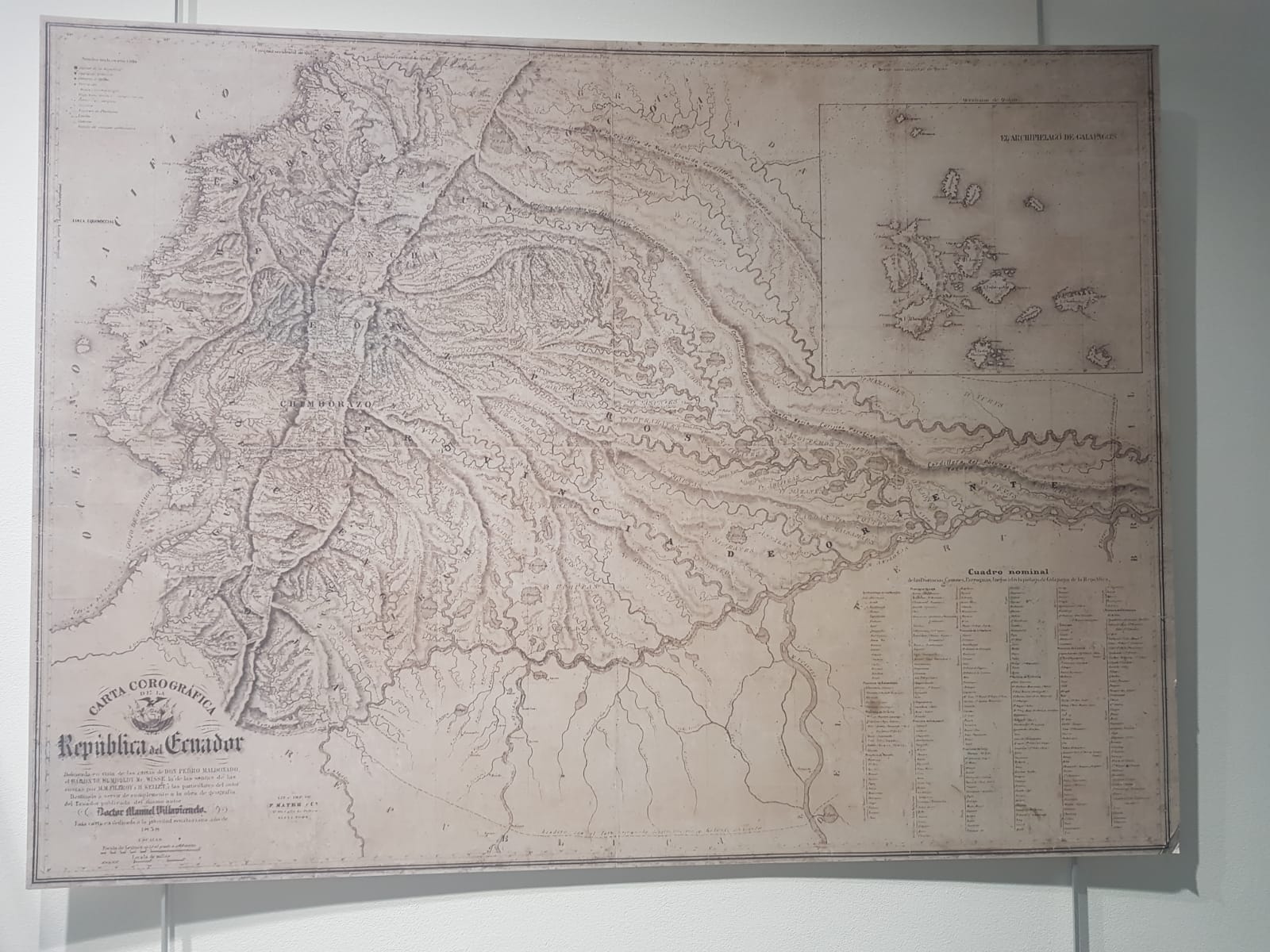 exposición "Ecuador destino de ciencia testimonio gráfico y mapas de una nación"