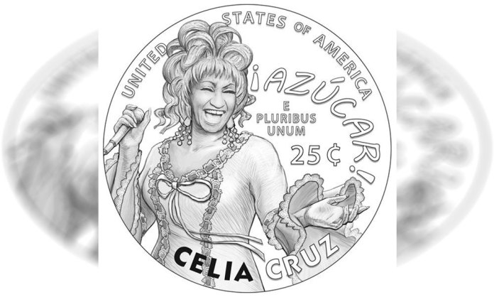 Una cubana eternizada en un cuarto de dólar