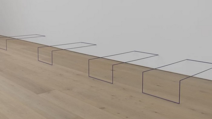 Selection of works by the American artist Fred Sandback 