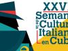 Cartel semana de la cultura italiana en Cuba 2025