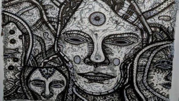 Detail of the work The town is me