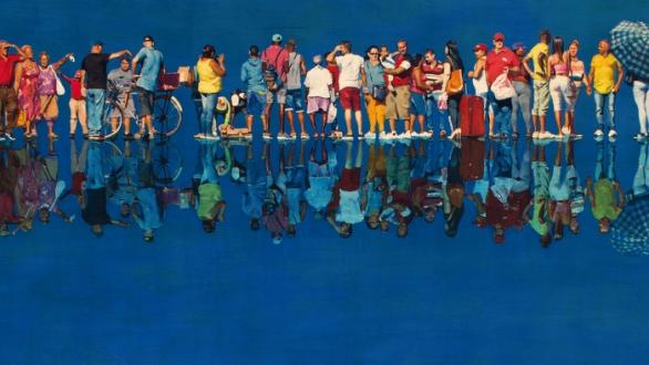 La ilusión y el destierro mental, 2019. Óleo sobre lienzo, 140 cm x 125 cm.