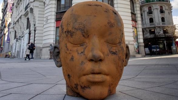 Intervención artística en las calles de Madrid UVNT Art Fair 2022