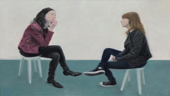 Las hermanas Coto.2015. oilcanvas.73x100cm
