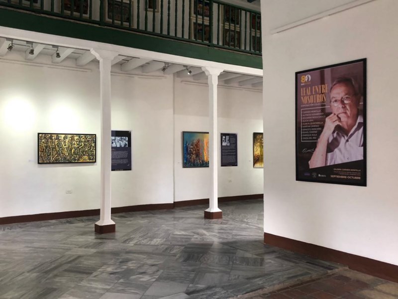 Vista de la galería Carmen Montilla con la muestra Leal entre nosotros