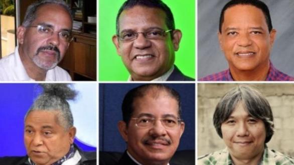 Rafael García Bidó, Gustavo Olivo Peña, Edwin Disla, Radhamés Polanco, José Alcántara Almánzar y Yuan Fuei Liao.