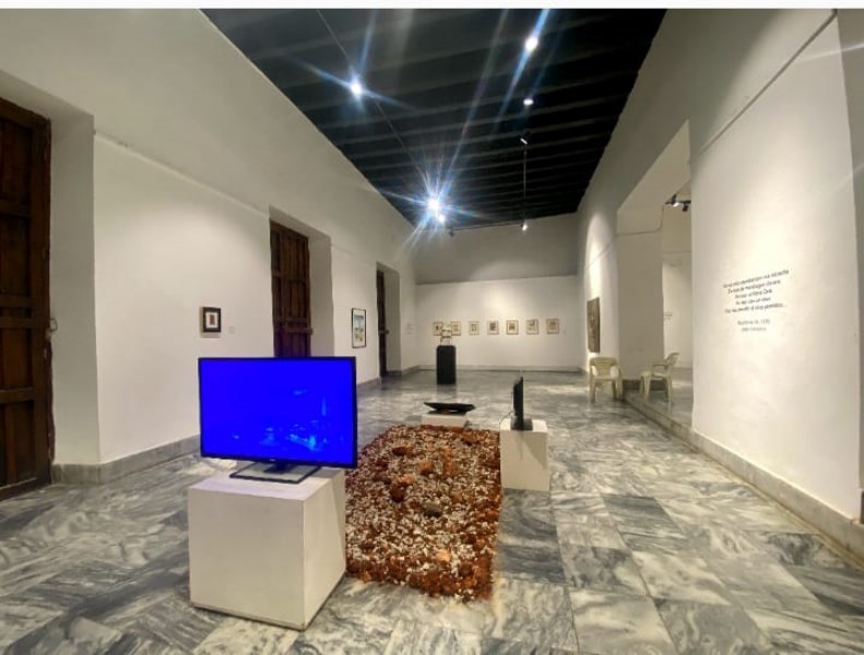 Obras en la muestra colectiva Vaso de tiempo