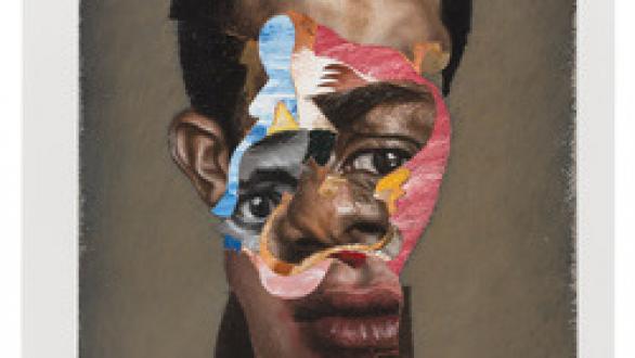 obra de arte- Nathaniel Mary Quinn, Uncle Dope, 2017