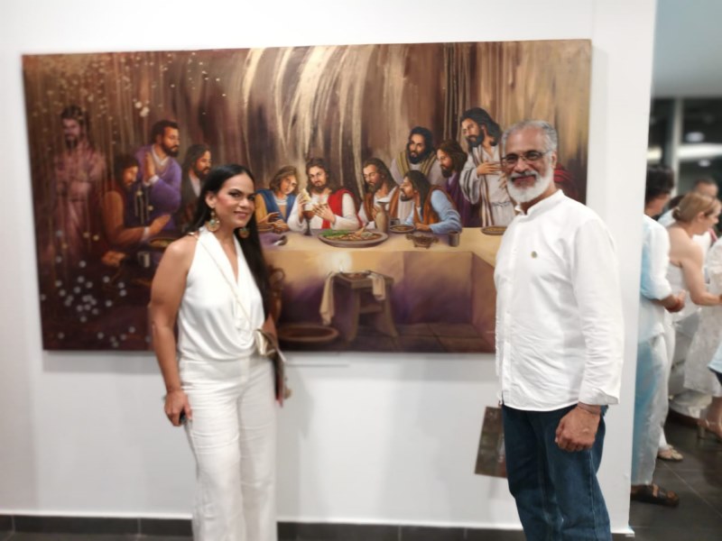 Vista de la muestra "La última cena"