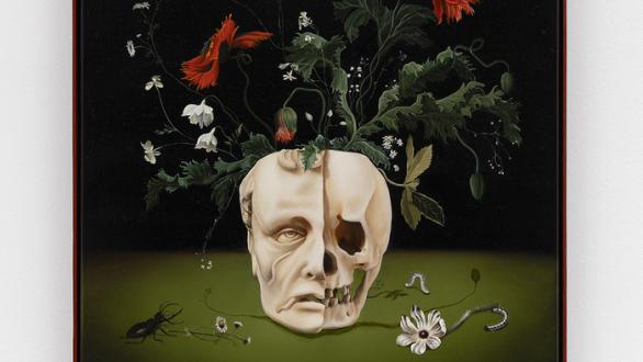 Sanam Khatibi, This is America, 2025, oil on canvas, 50 x 40 cm