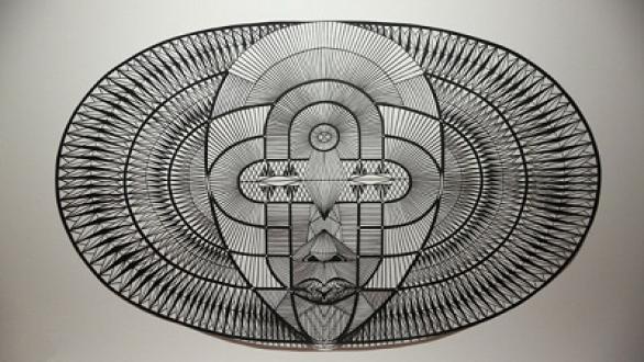 Hiromi Moneyhun, Chin, 2014, 98lb paper, Courtesy of the Artist