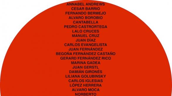 Artistas en la exposición 