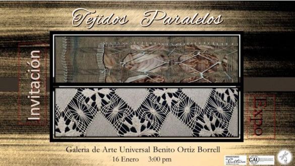 cartel de “Tejidos paralelos”
