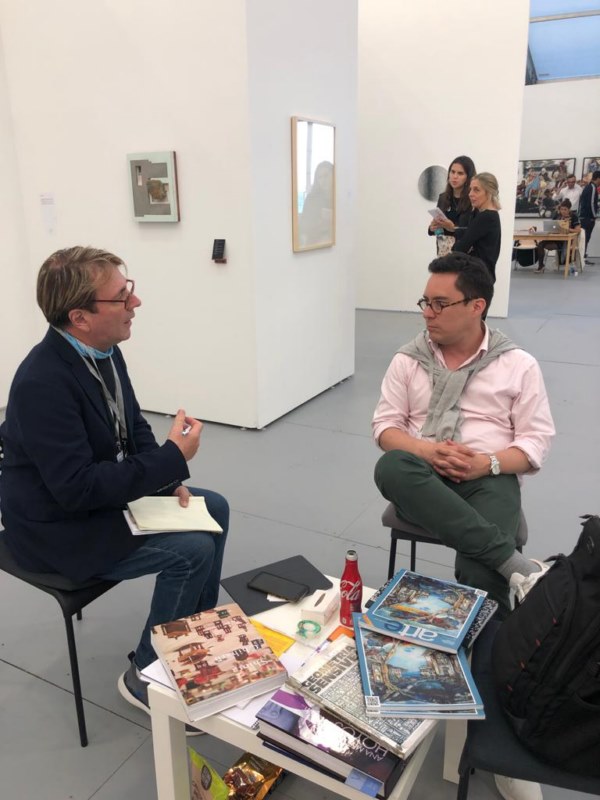 Carlos Hurtado con Toni Piñera en Untitled 2019