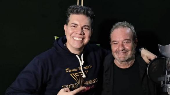 Daniel Martín Subiaut y Jorge Perugorría durante la grabación de TITOVERSE