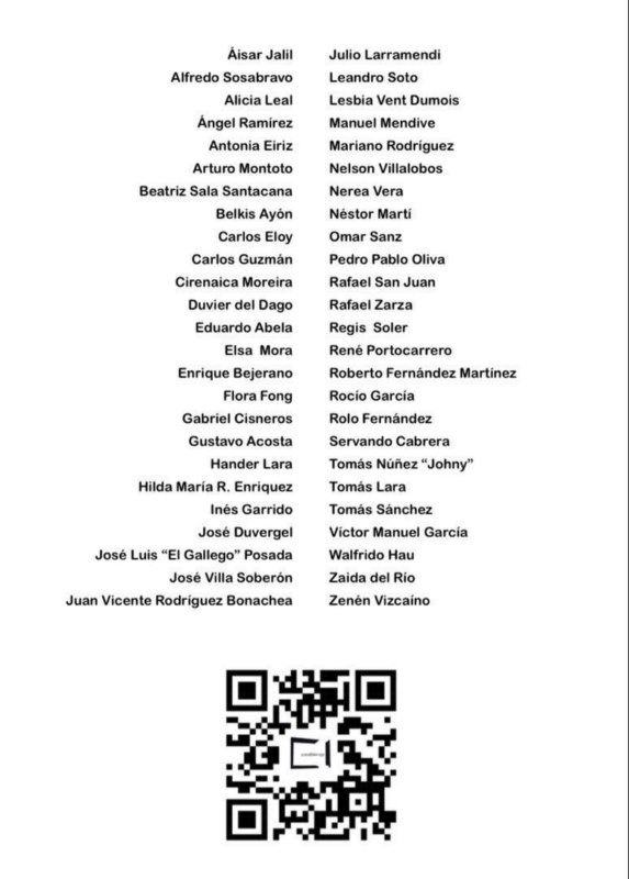 Artistas en la muestra “Meter La Habana en Guanabacoa"