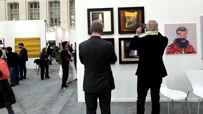 Artistas noveles cubanos en Art Madrid 2024