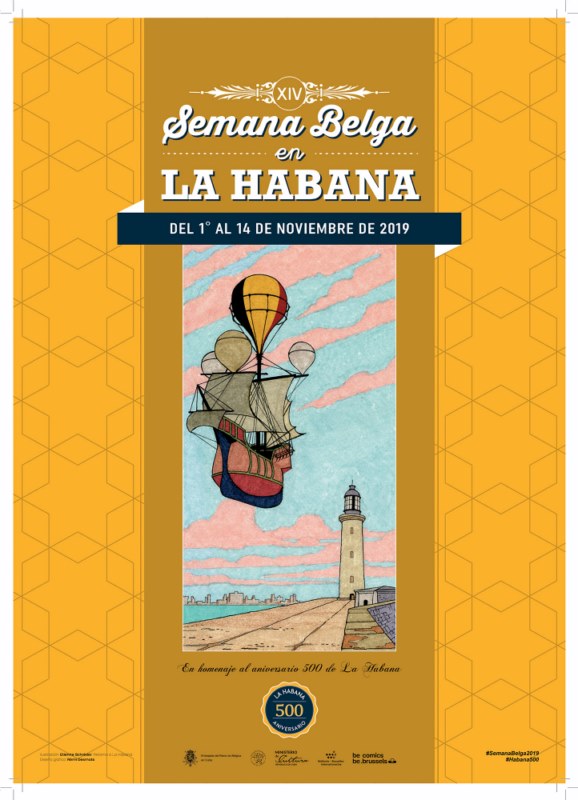cartel de la semana belga en la habana