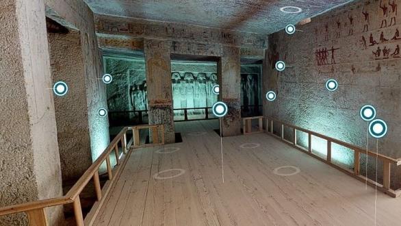 Visita virtual de la tumba de la reina Meresanj III.