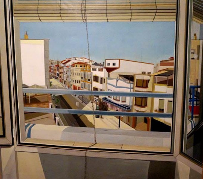 La Calle de la Feria, un cuadro de Pepe Carretero 