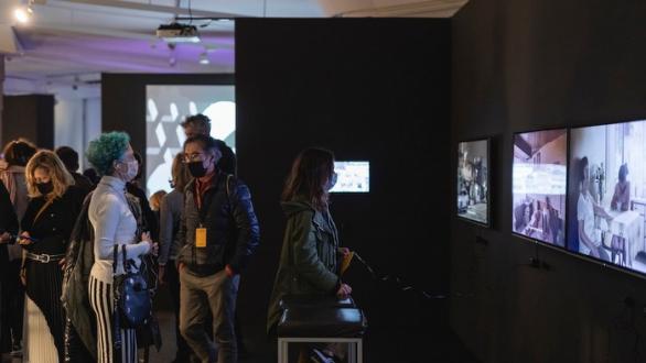 Vista general dela feria de videoarte Loop Barcelona