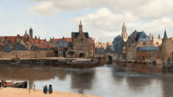 Johannes Vermeer. Vista de Delft, hacia 1660-1661. Mauritshuis, La Haya