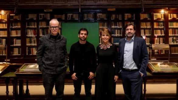 Hans Ulrich Obrist, Lucas Arruda, Patrizia Sandretto y Luis Arroyo