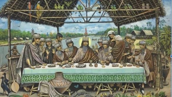 La última cena Shipiba, Luis Martings Dávila, 2019 Pucallpa-Perú UCATALI