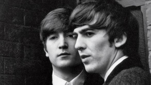 John Lennon y George Harrison. Foto: Paul McCartney.