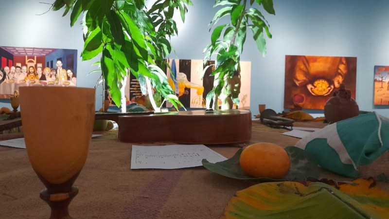 Vista de la muestra "La última cena"