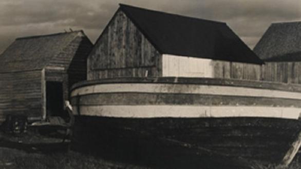 PAUL STRAND  BOATS AND SHEDS, GASPÉ 1929
