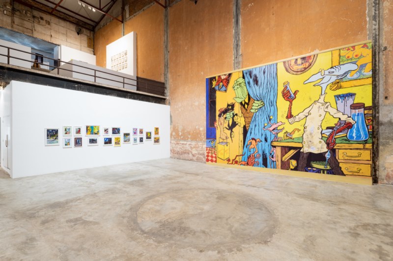 Vista de la exposición  Juan Padrón. A 40 años de ¡Vampiros en La Habana!